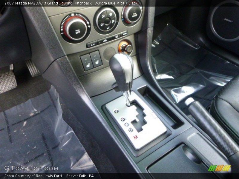 Aurora Blue Mica / Black 2007 Mazda MAZDA3 s Grand Touring Hatchback