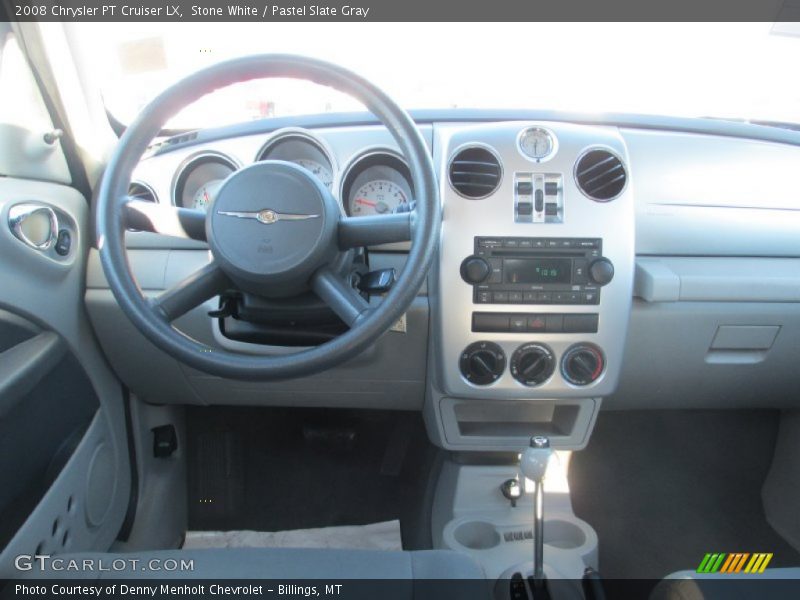 Stone White / Pastel Slate Gray 2008 Chrysler PT Cruiser LX