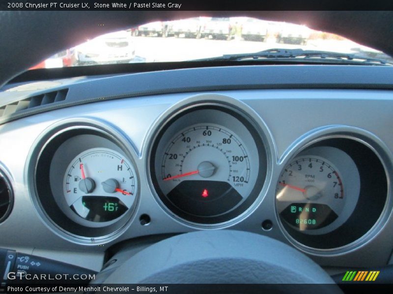 Stone White / Pastel Slate Gray 2008 Chrysler PT Cruiser LX