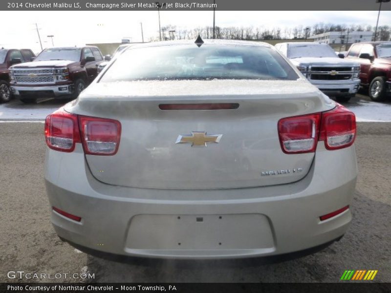Champagne Silver Metallic / Jet Black/Titanium 2014 Chevrolet Malibu LS