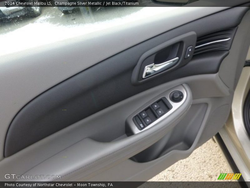 Champagne Silver Metallic / Jet Black/Titanium 2014 Chevrolet Malibu LS