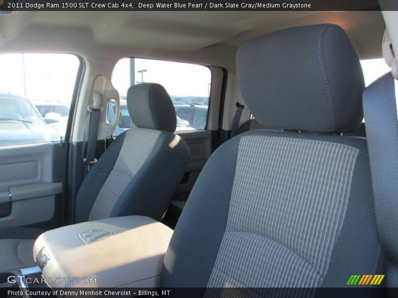 Deep Water Blue Pearl / Dark Slate Gray/Medium Graystone 2011 Dodge Ram 1500 SLT Crew Cab 4x4