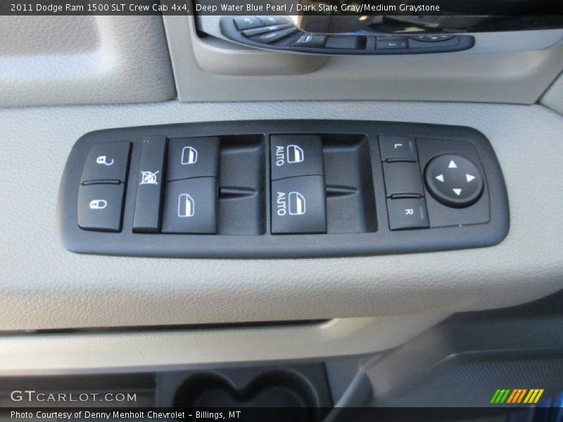Deep Water Blue Pearl / Dark Slate Gray/Medium Graystone 2011 Dodge Ram 1500 SLT Crew Cab 4x4