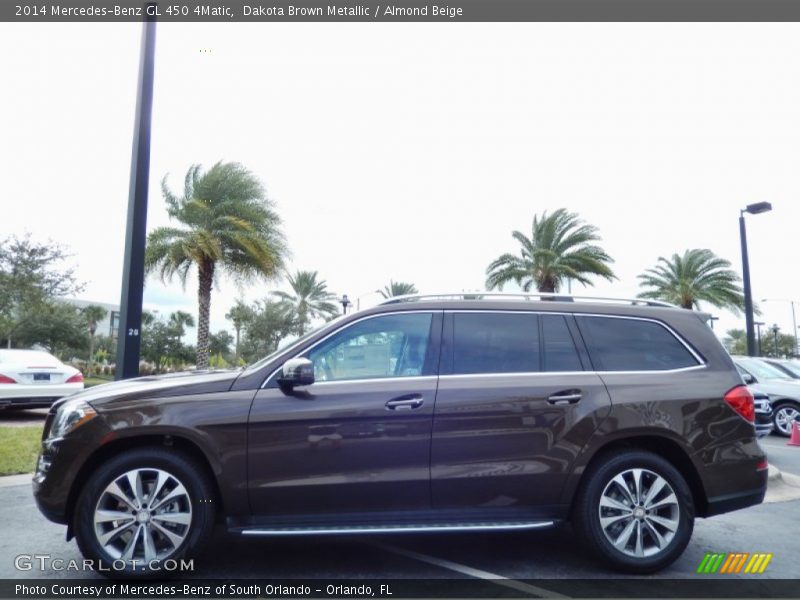 Dakota Brown Metallic / Almond Beige 2014 Mercedes-Benz GL 450 4Matic