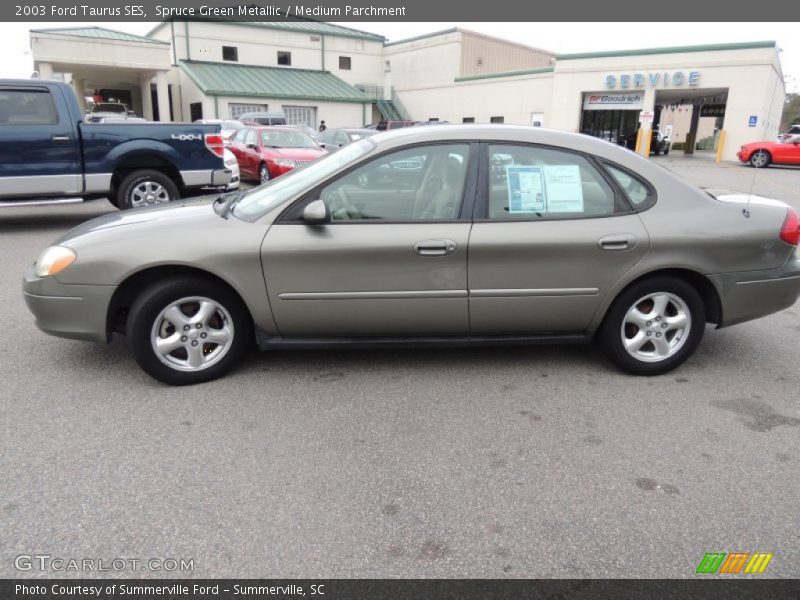 Spruce Green Metallic / Medium Parchment 2003 Ford Taurus SES