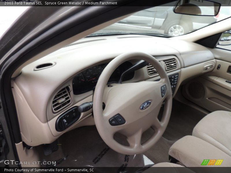 Spruce Green Metallic / Medium Parchment 2003 Ford Taurus SES