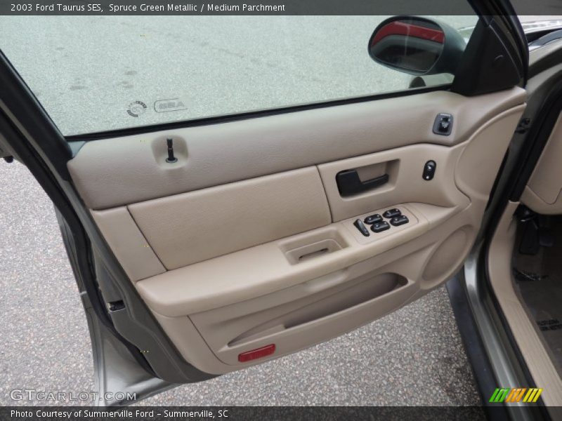 Spruce Green Metallic / Medium Parchment 2003 Ford Taurus SES