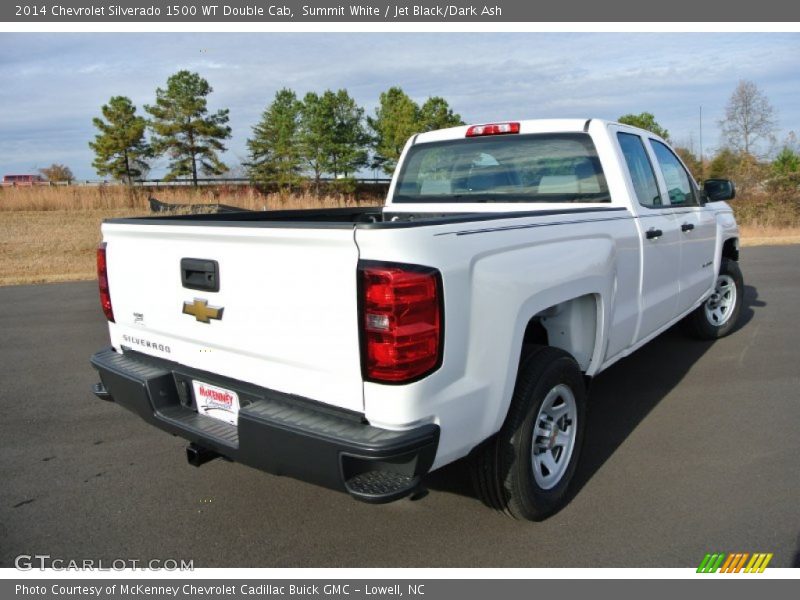 Summit White / Jet Black/Dark Ash 2014 Chevrolet Silverado 1500 WT Double Cab