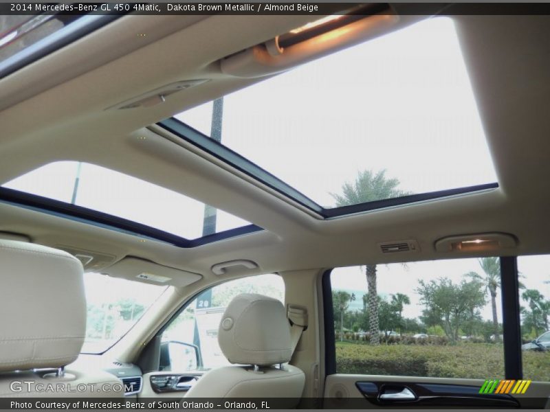 Sunroof of 2014 GL 450 4Matic