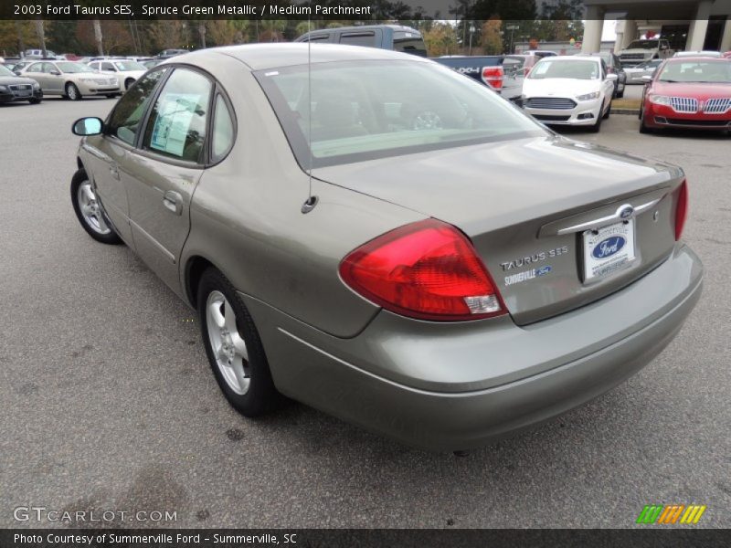 Spruce Green Metallic / Medium Parchment 2003 Ford Taurus SES