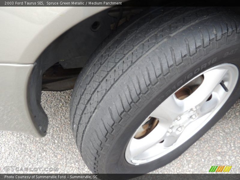 Spruce Green Metallic / Medium Parchment 2003 Ford Taurus SES