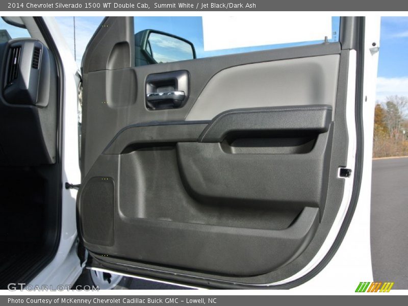 Summit White / Jet Black/Dark Ash 2014 Chevrolet Silverado 1500 WT Double Cab