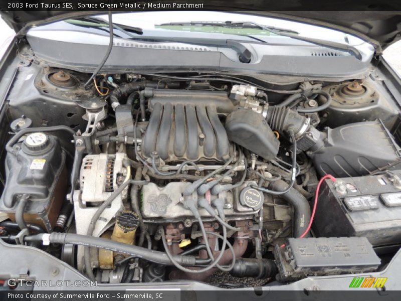 Spruce Green Metallic / Medium Parchment 2003 Ford Taurus SES