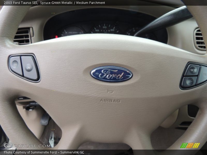 Spruce Green Metallic / Medium Parchment 2003 Ford Taurus SES