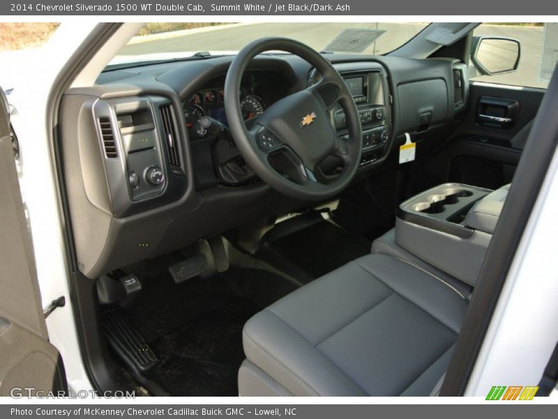 Summit White / Jet Black/Dark Ash 2014 Chevrolet Silverado 1500 WT Double Cab