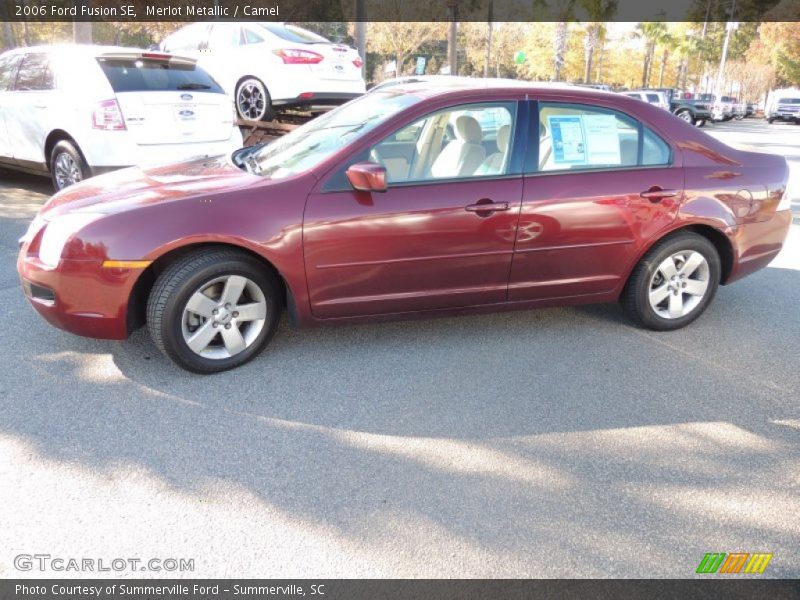 Merlot Metallic / Camel 2006 Ford Fusion SE
