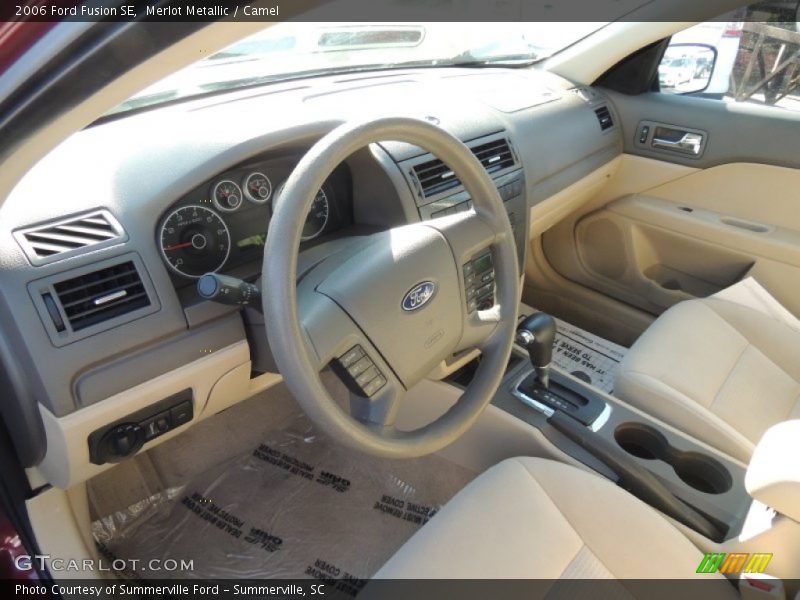 Merlot Metallic / Camel 2006 Ford Fusion SE