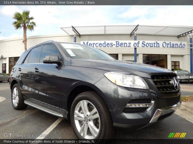 Steel Grey Metallic / Black 2014 Mercedes-Benz ML 350 4Matic