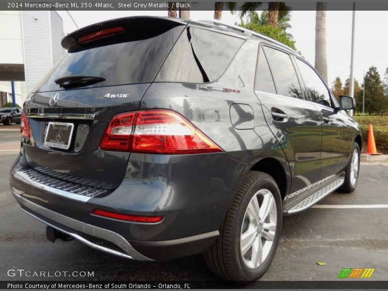 Steel Grey Metallic / Black 2014 Mercedes-Benz ML 350 4Matic