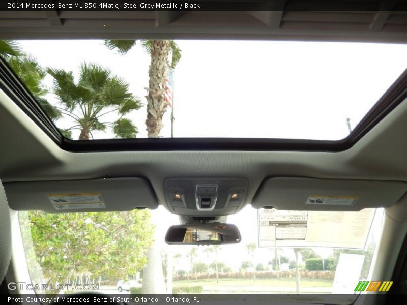 Steel Grey Metallic / Black 2014 Mercedes-Benz ML 350 4Matic
