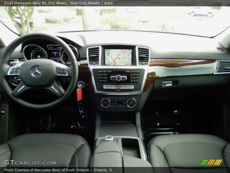Steel Grey Metallic / Black 2014 Mercedes-Benz ML 350 4Matic