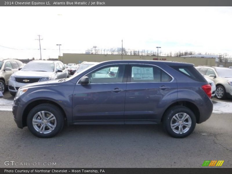 Atlantis Blue Metallic / Jet Black 2014 Chevrolet Equinox LS