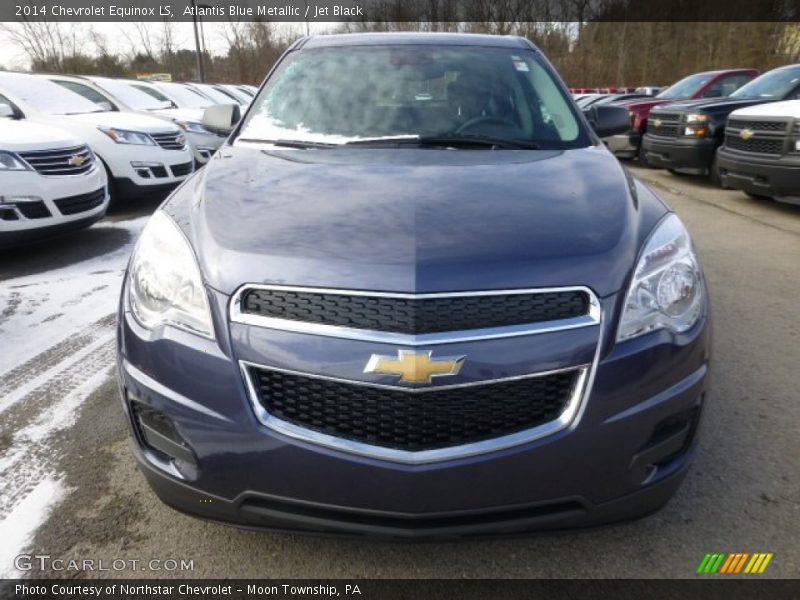 Atlantis Blue Metallic / Jet Black 2014 Chevrolet Equinox LS