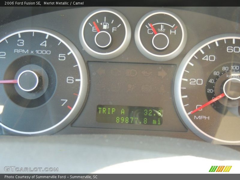 Merlot Metallic / Camel 2006 Ford Fusion SE