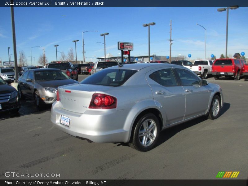 Bright Silver Metallic / Black 2012 Dodge Avenger SXT