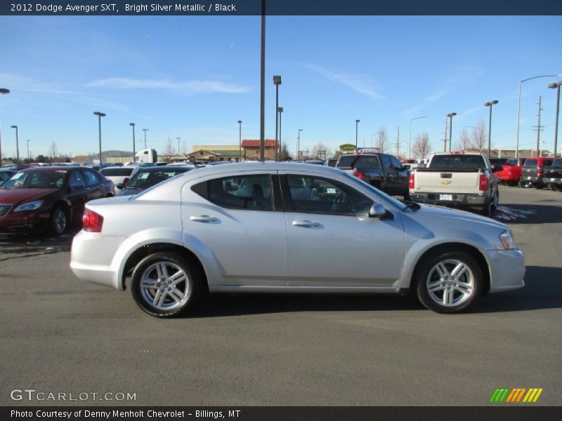 Bright Silver Metallic / Black 2012 Dodge Avenger SXT