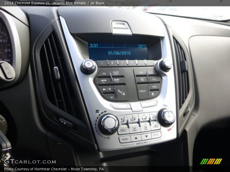 Atlantis Blue Metallic / Jet Black 2014 Chevrolet Equinox LS