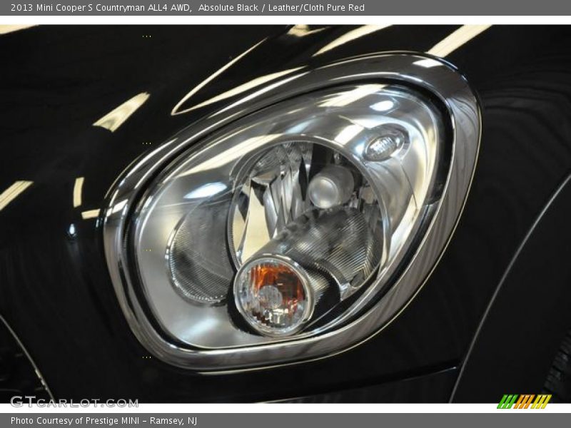 Absolute Black / Leather/Cloth Pure Red 2013 Mini Cooper S Countryman ALL4 AWD