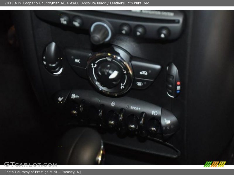 Absolute Black / Leather/Cloth Pure Red 2013 Mini Cooper S Countryman ALL4 AWD