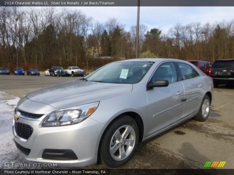 Silver Ice Metallic / Jet Black/Titanium 2014 Chevrolet Malibu LS