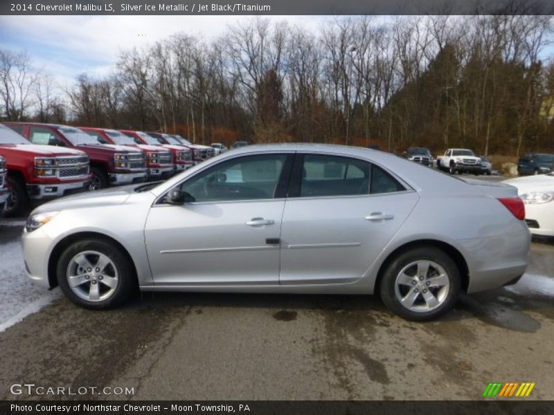 Silver Ice Metallic / Jet Black/Titanium 2014 Chevrolet Malibu LS