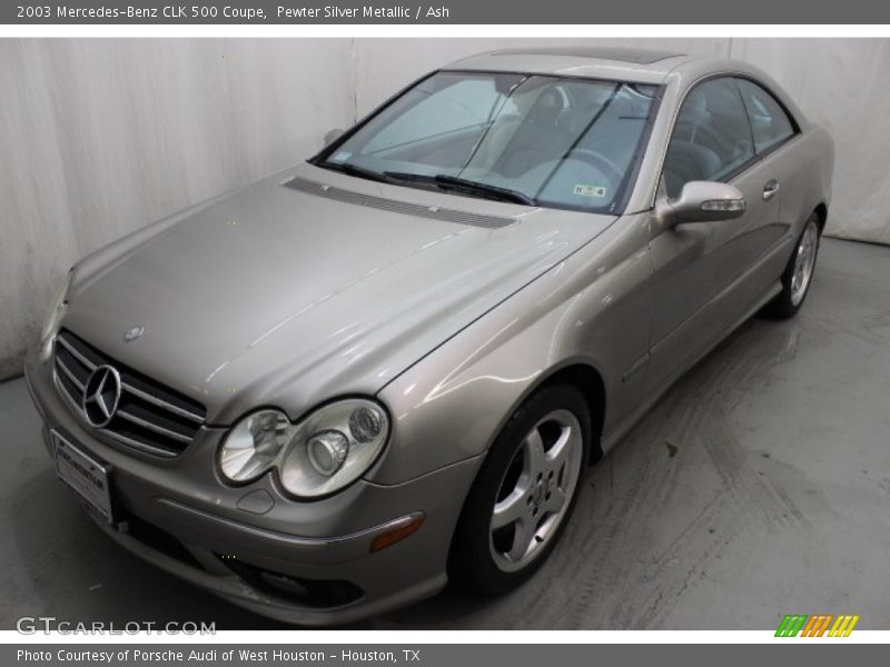 Pewter Silver Metallic / Ash 2003 Mercedes-Benz CLK 500 Coupe