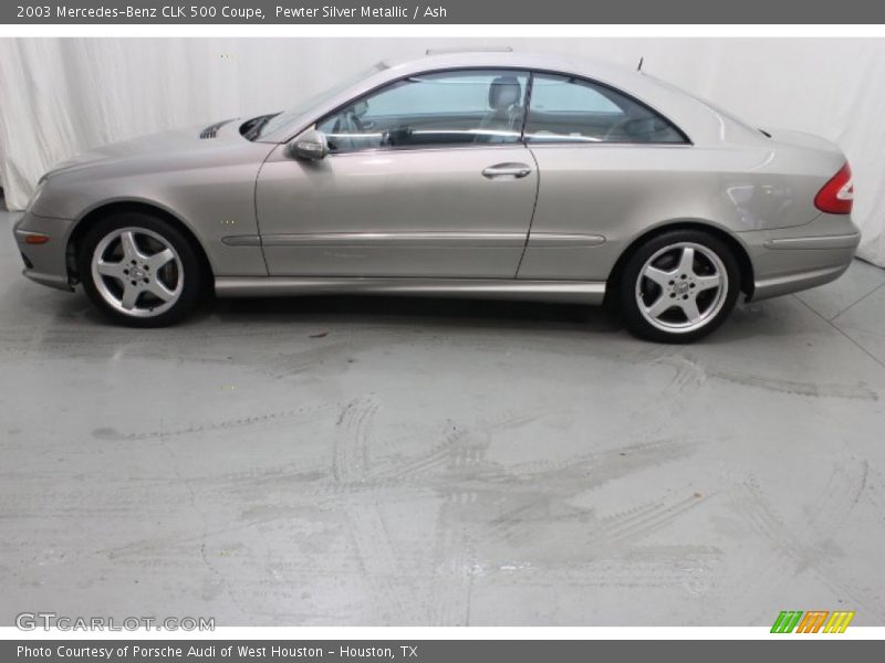 Pewter Silver Metallic / Ash 2003 Mercedes-Benz CLK 500 Coupe