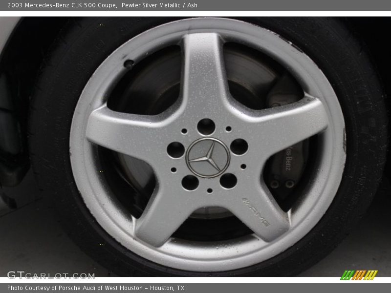 Pewter Silver Metallic / Ash 2003 Mercedes-Benz CLK 500 Coupe