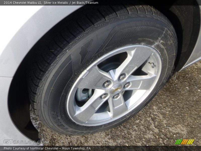 Silver Ice Metallic / Jet Black/Titanium 2014 Chevrolet Malibu LS