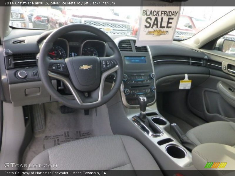 Silver Ice Metallic / Jet Black/Titanium 2014 Chevrolet Malibu LS