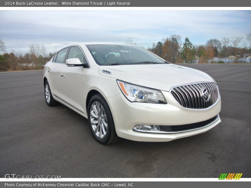 White Diamond Tricoat / Light Neutral 2014 Buick LaCrosse Leather