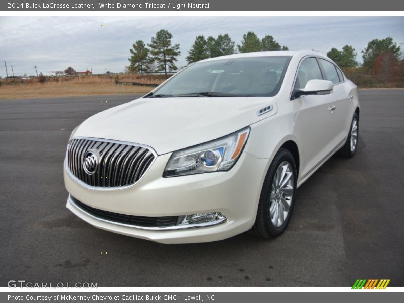 White Diamond Tricoat / Light Neutral 2014 Buick LaCrosse Leather