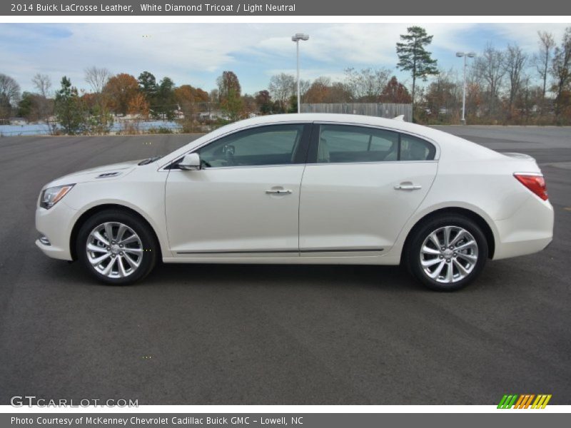 White Diamond Tricoat / Light Neutral 2014 Buick LaCrosse Leather