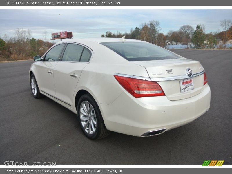 White Diamond Tricoat / Light Neutral 2014 Buick LaCrosse Leather
