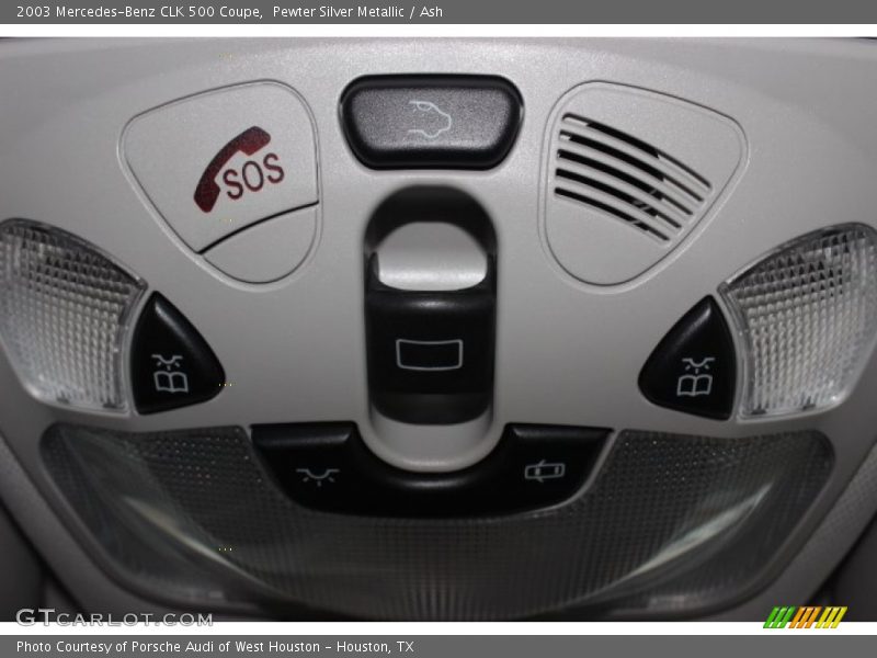 Pewter Silver Metallic / Ash 2003 Mercedes-Benz CLK 500 Coupe
