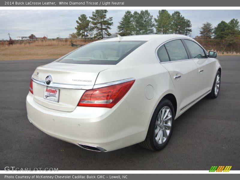 White Diamond Tricoat / Light Neutral 2014 Buick LaCrosse Leather
