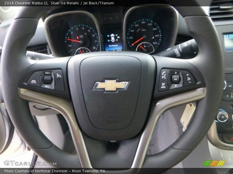 Silver Ice Metallic / Jet Black/Titanium 2014 Chevrolet Malibu LS
