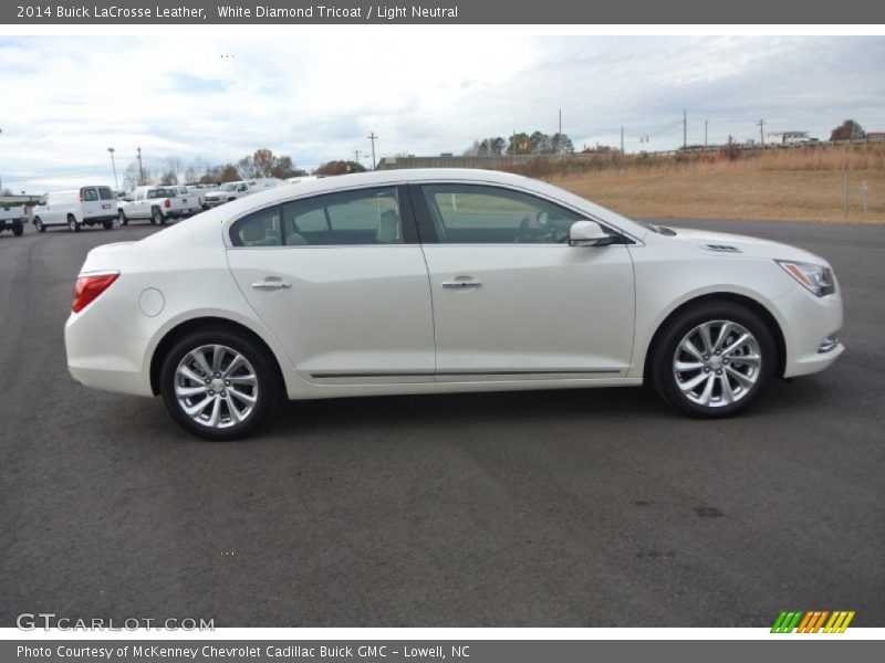 White Diamond Tricoat / Light Neutral 2014 Buick LaCrosse Leather