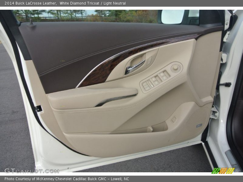 White Diamond Tricoat / Light Neutral 2014 Buick LaCrosse Leather