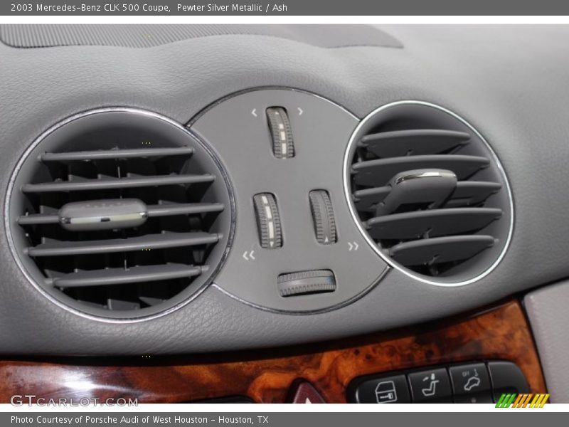 Pewter Silver Metallic / Ash 2003 Mercedes-Benz CLK 500 Coupe